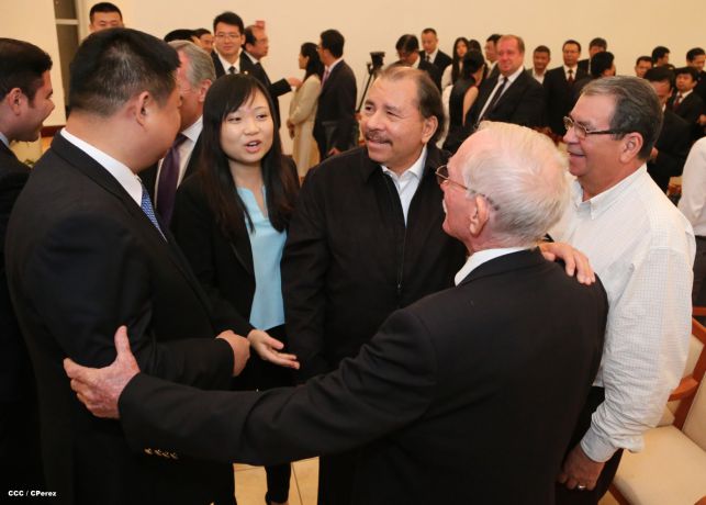 Daniel y Rosario celebran junto a Wang Jing inicio de Obras del Gran Canal por Nicaragua