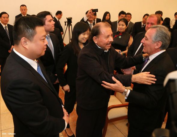 Daniel y Rosario celebran junto a Wang Jing inicio de Obras del Gran Canal por Nicaragua