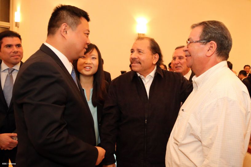 Daniel y Rosario celebran junto a Wang Jing inicio de Obras del Gran Canal por Nicaragua