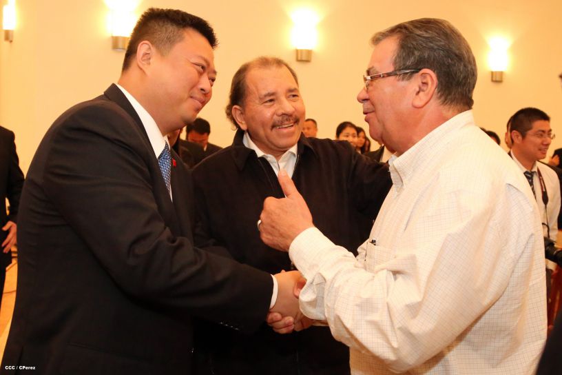 Daniel y Rosario celebran junto a Wang Jing inicio de Obras del Gran Canal por Nicaragua