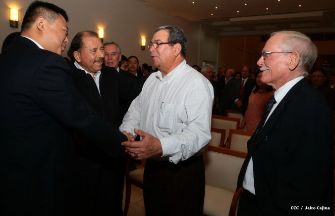 Daniel y Rosario celebran junto a Wang Jing inicio de Obras del Gran Canal por Nicaragua