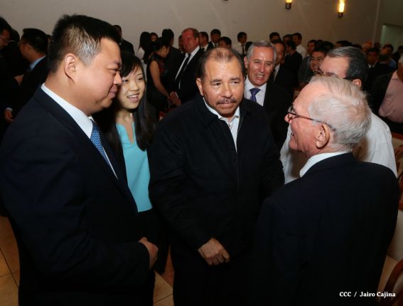 Daniel y Rosario celebran junto a Wang Jing inicio de Obras del Gran Canal por Nicaragua