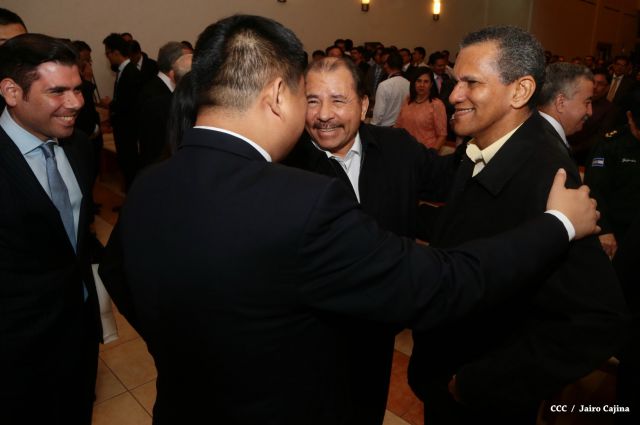 Daniel y Rosario celebran junto a Wang Jing inicio de Obras del Gran Canal por Nicaragua