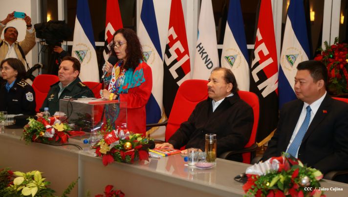 Daniel y Rosario celebran junto a Wang Jing inicio de Obras del Gran Canal por Nicaragua