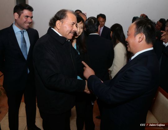 Daniel y Rosario celebran junto a Wang Jing inicio de Obras del Gran Canal por Nicaragua