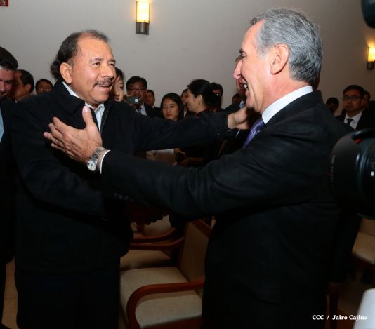 Daniel y Rosario celebran junto a Wang Jing inicio de Obras del Gran Canal por Nicaragua