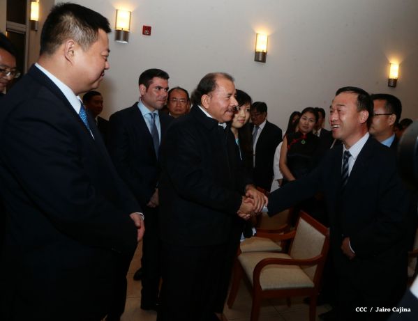 Daniel y Rosario celebran junto a Wang Jing inicio de Obras del Gran Canal por Nicaragua