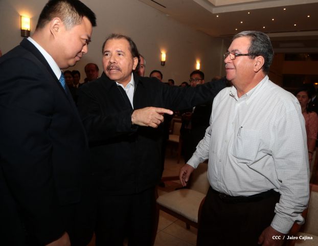 Daniel y Rosario celebran junto a Wang Jing inicio de Obras del Gran Canal por Nicaragua