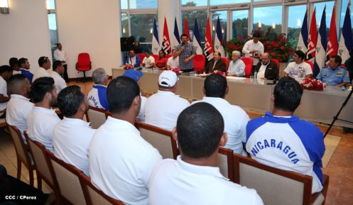 Presidente Daniel sostiene encuentro con medallistas de Juegos Centroamericanos y del Caribe