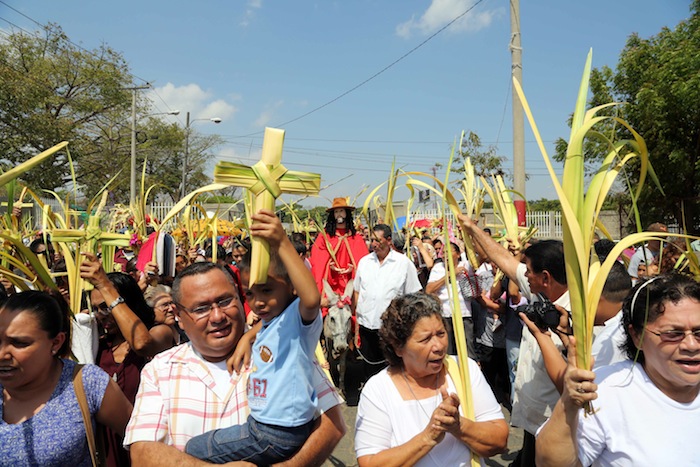 Procesión de la Burrita en Managua (Semana Santa 2013)