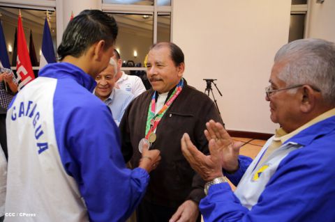 Presidente Daniel sostiene encuentro con medallistas de Juegos Centroamericanos y del Caribe