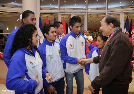 Presidente Daniel sostiene encuentro con medallistas de Juegos Centroamericanos y del Caribe