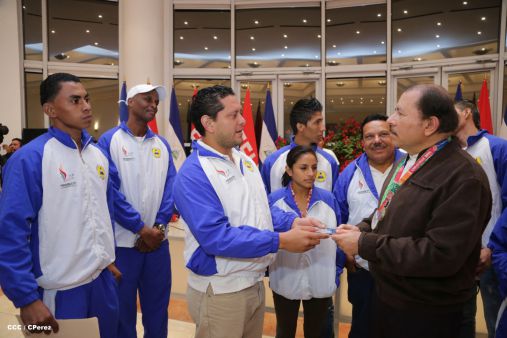 Presidente Daniel sostiene encuentro con medallistas de Juegos Centroamericanos y del Caribe