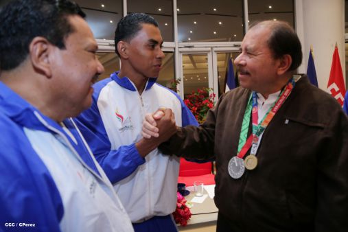 Presidente Daniel sostiene encuentro con medallistas de Juegos Centroamericanos y del Caribe