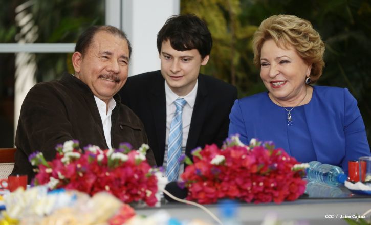 Presidente Daniel y Compañera Rosario se reúnen con Presidenta del Consejo de la Federación Rusa