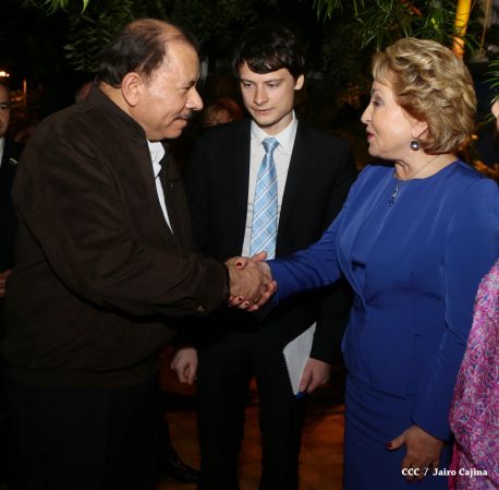 Presidente Daniel y Compañera Rosario se reúnen con Presidenta del Consejo de la Federación Rusa