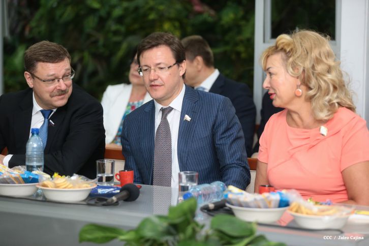 Presidente Daniel y Compañera Rosario se reúnen con Presidenta del Consejo de la Federación Rusa