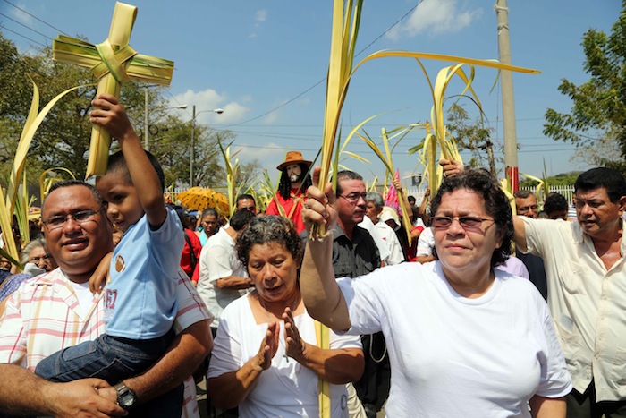 Procesión de la Burrita en Managua (Semana Santa 2013)