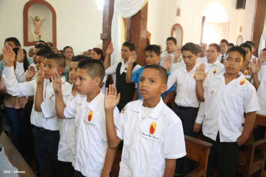 Cardenal Brenes celebra 90 Confirmaciones en Tipitapa