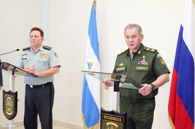 Ministro de Defensa de la Federación Rusa visita Nicaragua