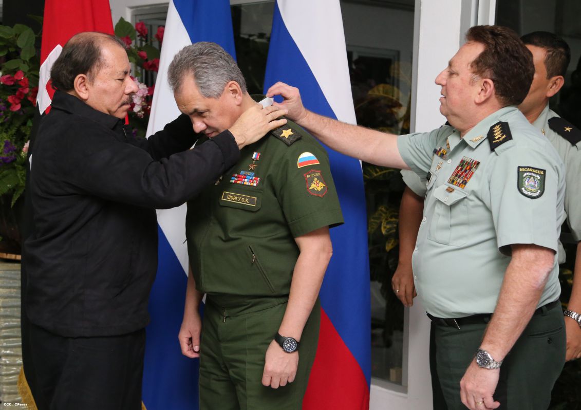 Presidente Daniel se reúne con Ministro de Defensa de Rusia  