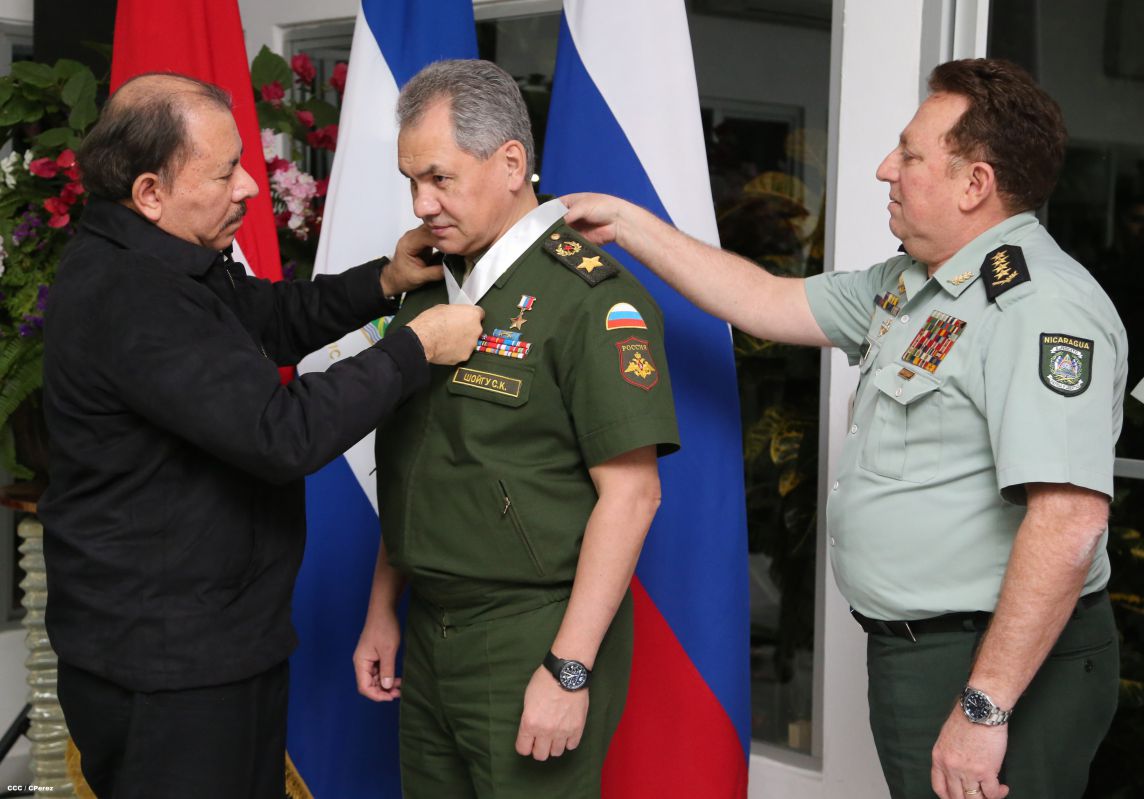 Presidente Daniel se reúne con Ministro de Defensa de Rusia  