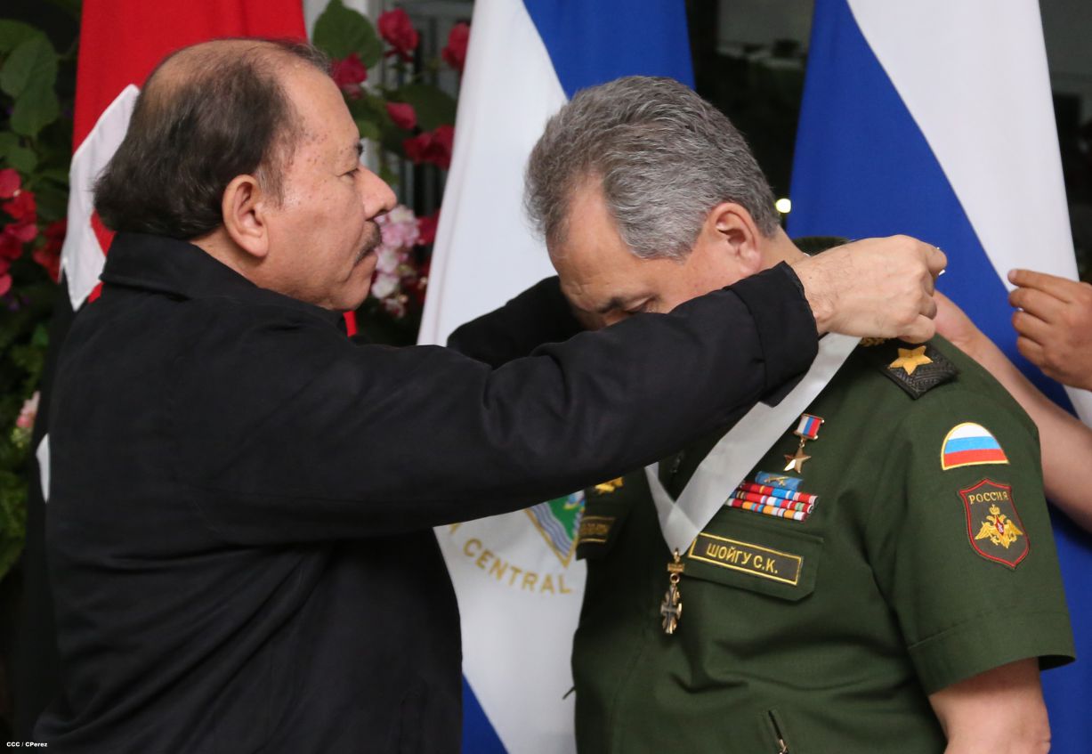 Presidente Daniel se reúne con Ministro de Defensa de Rusia  