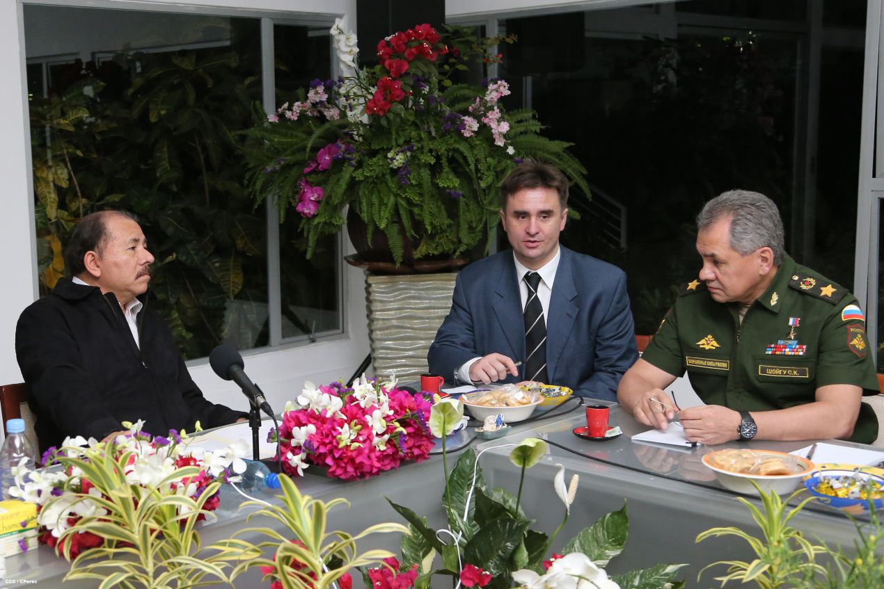 Presidente Daniel se reúne con Ministro de Defensa de Rusia  