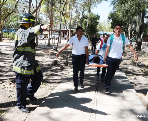 Simulacros de preparación ante desastres en Estelí