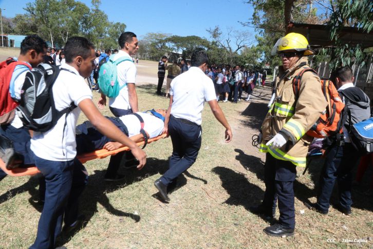Simulacros de preparación ante desastres en Estelí