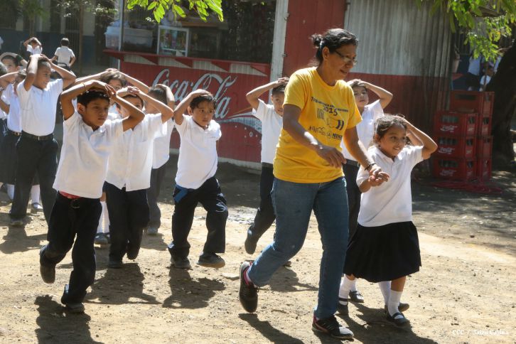 Simulacros de preparación ante desastres en Managua