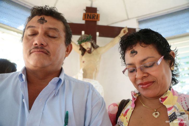 Nicaragua celebra tradicional Miércoles de Ceniza