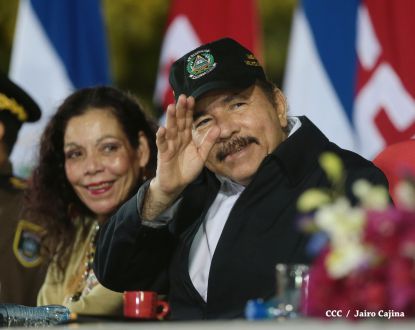 Daniel y Rosario conmemoran 81 Aniversario del Tránsito a la Inmortalidad de Sandino