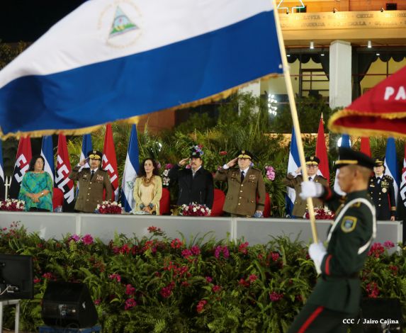 Daniel y Rosario conmemoran 81 Aniversario del Tránsito a la Inmortalidad de Sandino