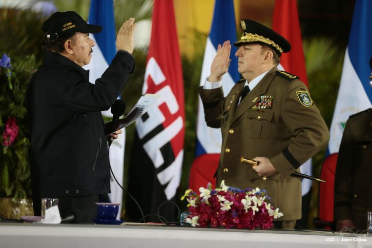 Daniel y Rosario conmemoran 81 Aniversario del Tránsito a la Inmortalidad de Sandino