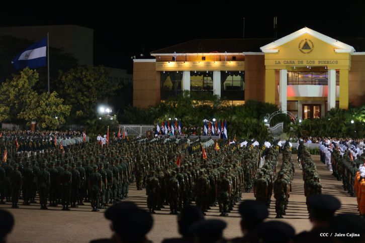 Daniel y Rosario conmemoran 81 Aniversario del Tránsito a la Inmortalidad de Sandino