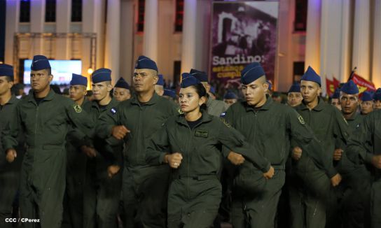 Daniel y Rosario conmemoran 81 Aniversario del Tránsito a la Inmortalidad de Sandino