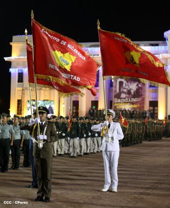 Daniel y Rosario conmemoran 81 Aniversario del Tránsito a la Inmortalidad de Sandino