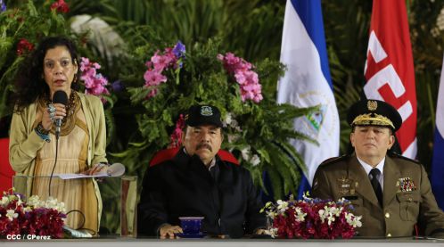 Daniel y Rosario conmemoran 81 Aniversario del Tránsito a la Inmortalidad de Sandino