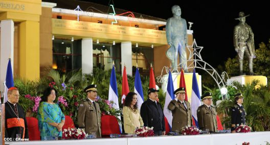 Daniel y Rosario conmemoran 81 Aniversario del Tránsito a la Inmortalidad de Sandino