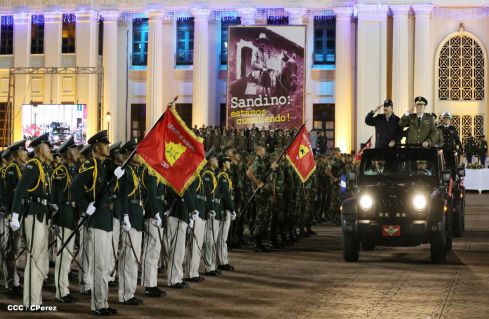 Daniel y Rosario conmemoran 81 Aniversario del Tránsito a la Inmortalidad de Sandino