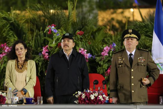 Daniel y Rosario conmemoran 81 Aniversario del Tránsito a la Inmortalidad de Sandino