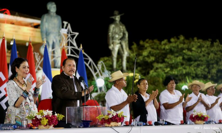 Daniel y Rosario presiden homenaje a Héroes y Mártires de Monimbó y San José de Las Mulas