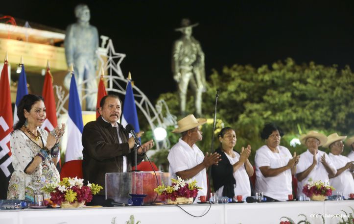 Daniel y Rosario presiden homenaje a Héroes y Mártires de Monimbó y San José de Las Mulas