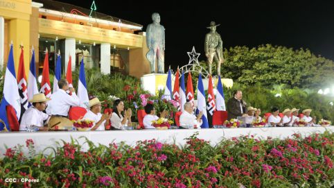 Daniel y Rosario presiden homenaje a Héroes y Mártires de Monimbó y San José de Las Mulas