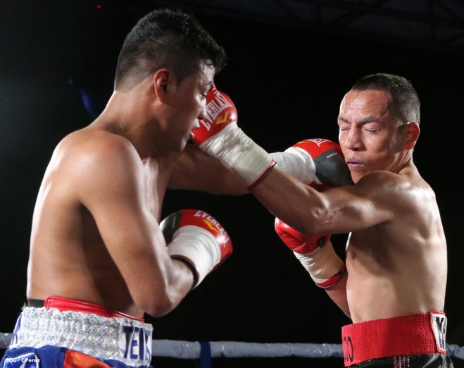 "Chocolatito" González noquea al mexicano Valentín León en Nicaragua 