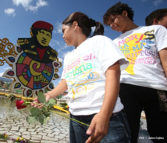 Nicaragua rinde homenaje a Chávez a dos años de su tránsito a la Inmortalidad