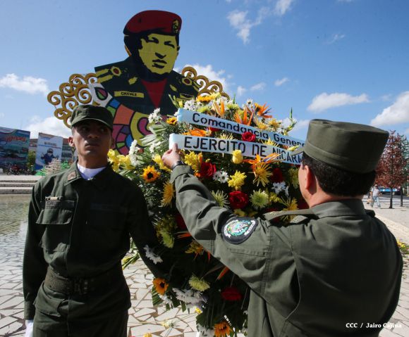 Nicaragua rinde homenaje a Chávez a dos años de su tránsito a la Inmortalidad
