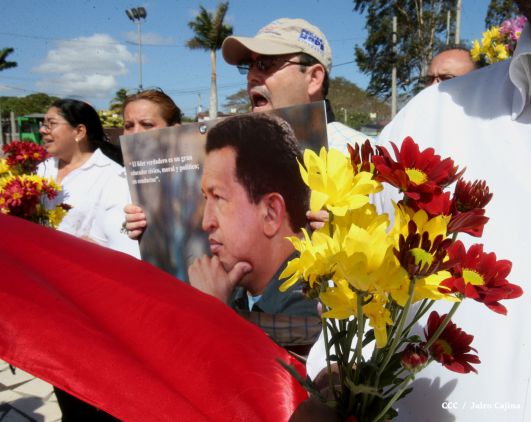 Nicaragua rinde homenaje a Chávez a dos años de su tránsito a la Inmortalidad