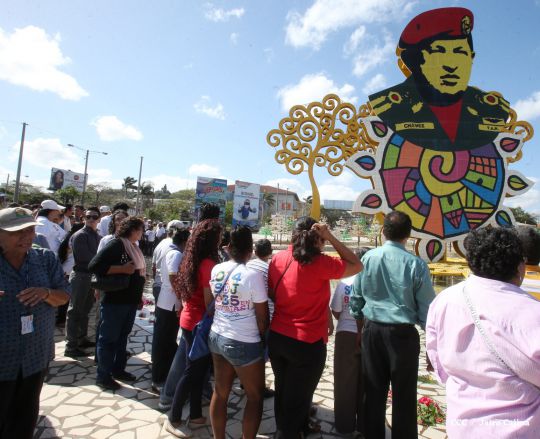 Nicaragua rinde homenaje a Chávez a dos años de su tránsito a la Inmortalidad